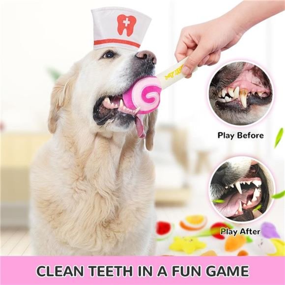 14Pack Dog Squeaky Toys Cute Stuffed Plush Fruits Snacks and Vegetables Dog Toys - Picture 4 of 7